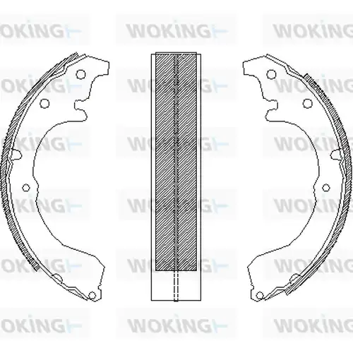 спирачна челюст WOKING Z4333.00