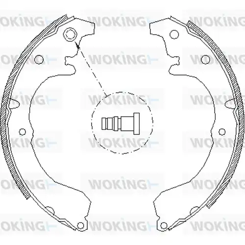 спирачна челюст WOKING Z4333.01