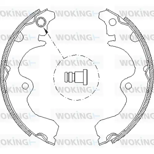 спирачна челюст WOKING Z4334.01