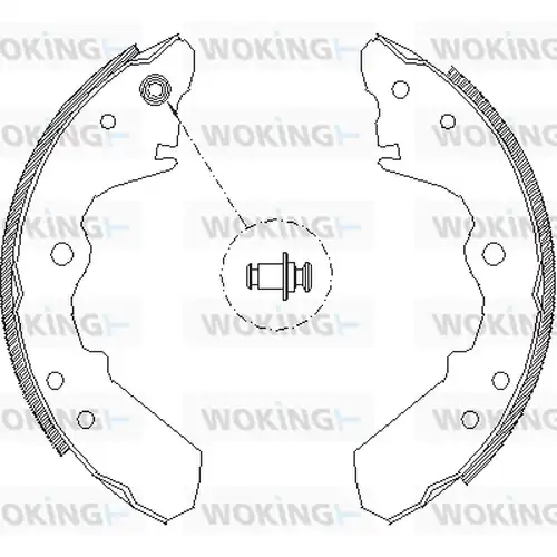 спирачна челюст WOKING Z4343.00