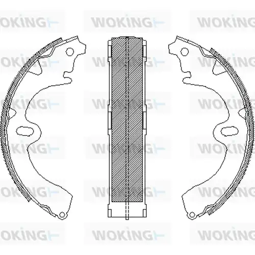 спирачна челюст WOKING Z4345.00