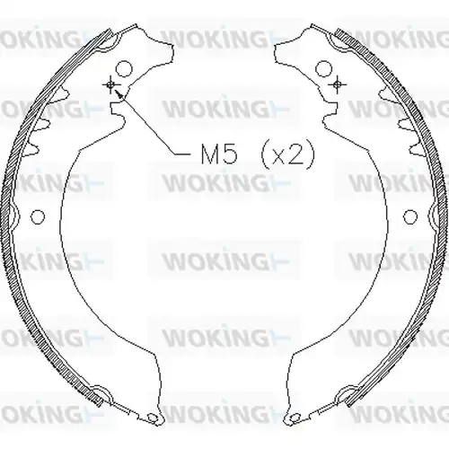 спирачна челюст WOKING Z4355.00