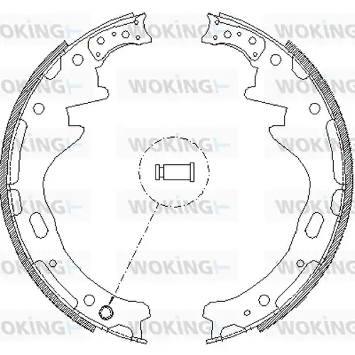 спирачна челюст WOKING Z4357.00