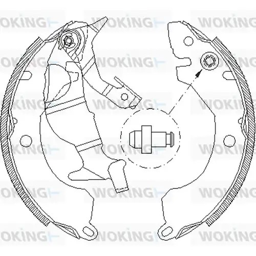 спирачна челюст WOKING Z4371.00