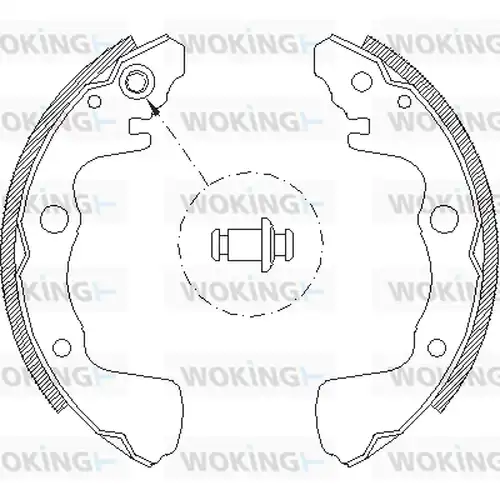 спирачна челюст WOKING Z4373.00