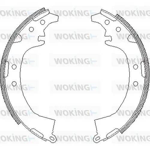 спирачна челюст WOKING Z4387.00