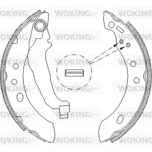 спирачна челюст WOKING Z4394.00