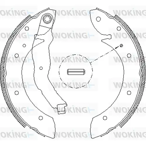 спирачна челюст WOKING Z4396.00