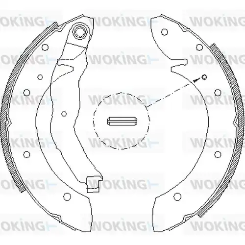 спирачна челюст WOKING Z4396.01