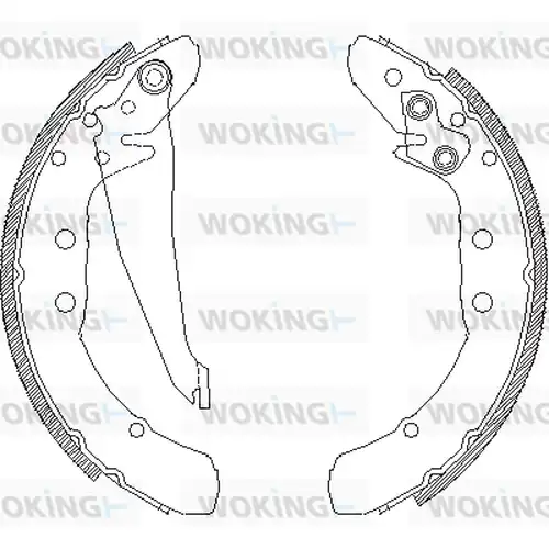 спирачна челюст WOKING Z4397.00