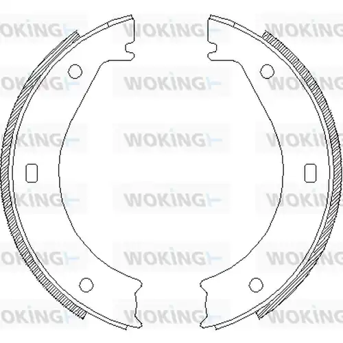 Cпирачна челюст, ръчна спирачка WOKING Z4404.00