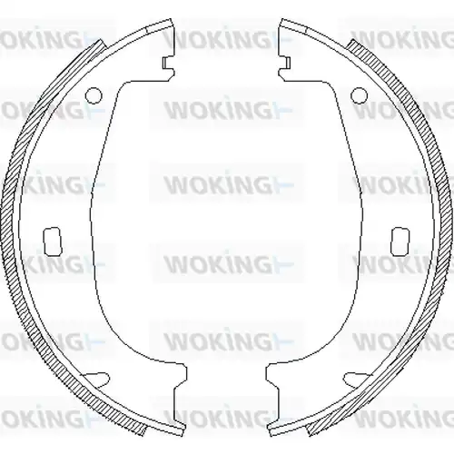 Cпирачна челюст, ръчна спирачка WOKING Z4406.00