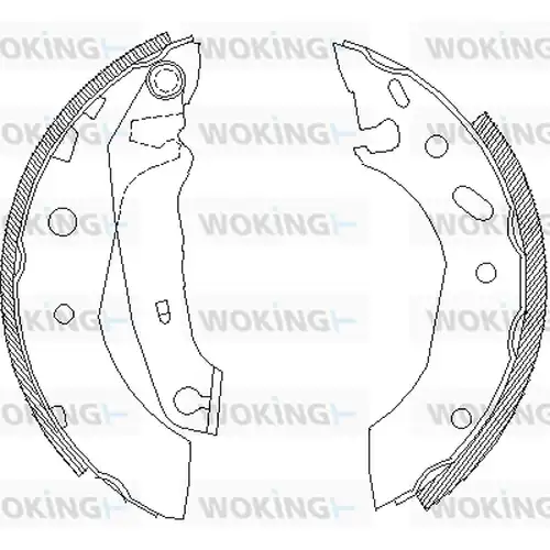 спирачна челюст WOKING Z4507.01