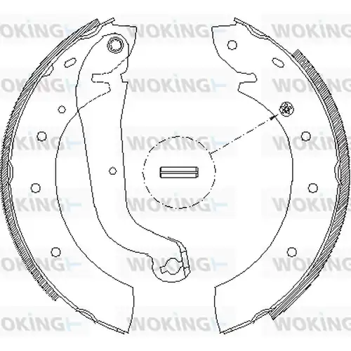 спирачна челюст WOKING Z4514.00