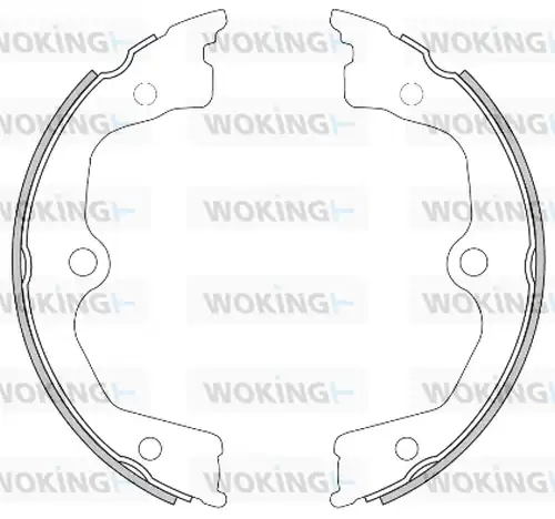 Cпирачна челюст, ръчна спирачка WOKING Z4626.00