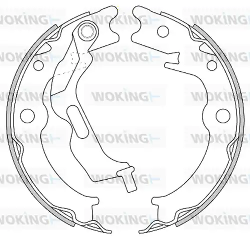 Cпирачна челюст, ръчна спирачка WOKING Z4627.00