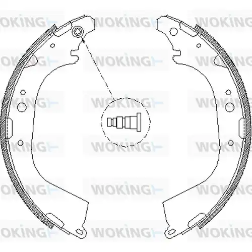 спирачна челюст WOKING Z4650.01