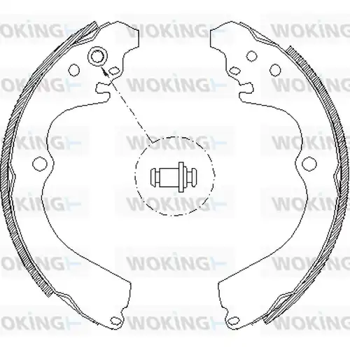 спирачна челюст WOKING Z4663.00