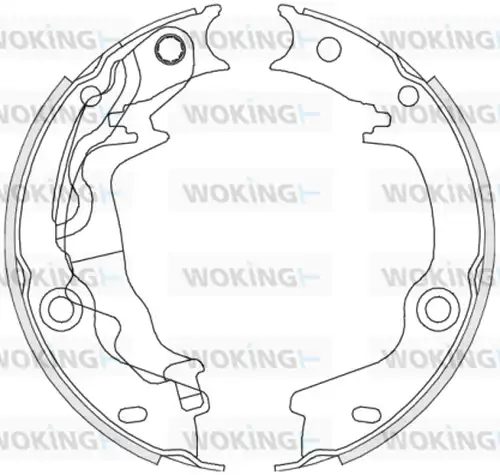 Cпирачна челюст, ръчна спирачка WOKING Z4676.00