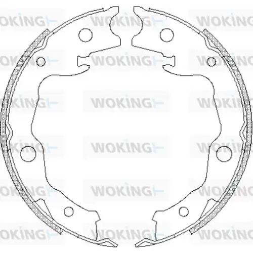 Cпирачна челюст, ръчна спирачка WOKING Z4677.00