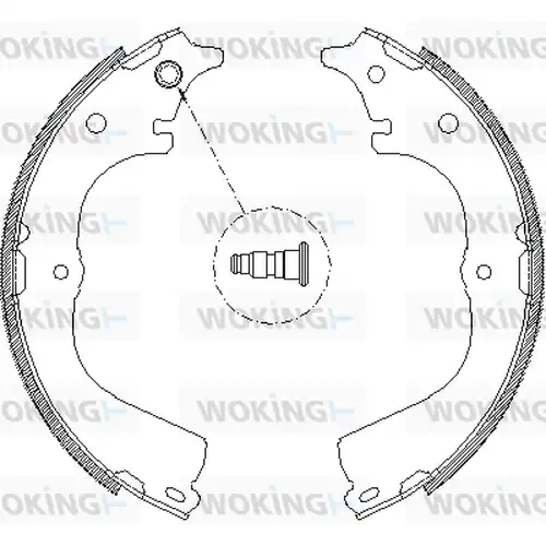 спирачна челюст WOKING Z4678.00