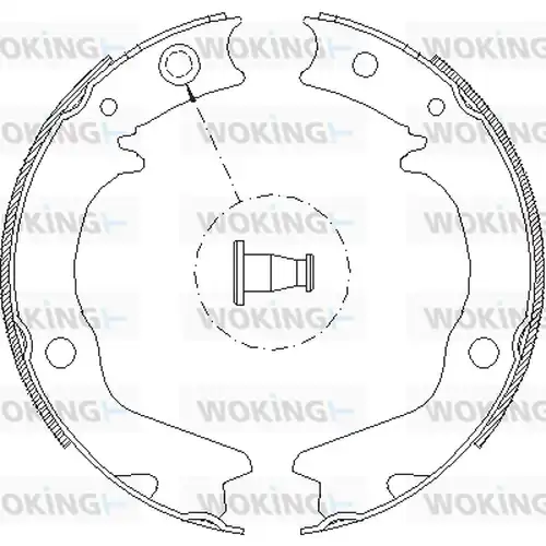 Cпирачна челюст, ръчна спирачка WOKING Z4702.00