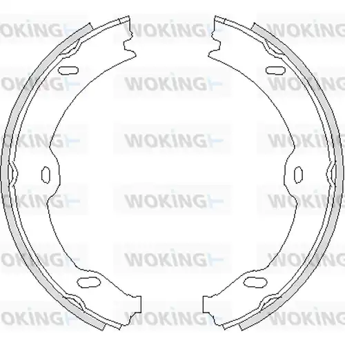 Cпирачна челюст, ръчна спирачка WOKING Z4708.00