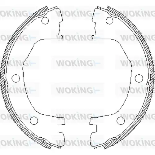 Cпирачна челюст, ръчна спирачка WOKING Z4712.00