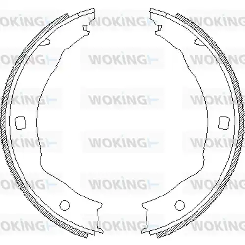 Cпирачна челюст, ръчна спирачка WOKING Z4717.00