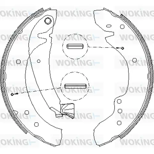 спирачна челюст WOKING Z4718.00