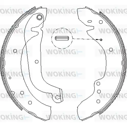 спирачна челюст WOKING Z4718.01