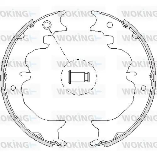 Cпирачна челюст, ръчна спирачка WOKING Z4727.00