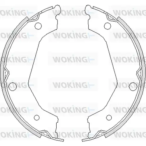 Cпирачна челюст, ръчна спирачка WOKING Z4732.00