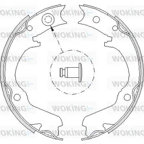 Cпирачна челюст, ръчна спирачка WOKING Z4734.00