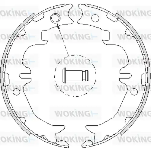 Cпирачна челюст, ръчна спирачка WOKING Z4742.00