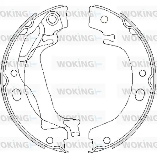 Cпирачна челюст, ръчна спирачка WOKING Z4753.00