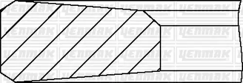 комплект сегменти YENMAK 91-09548-000