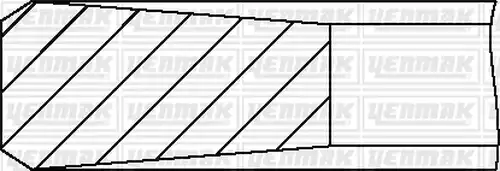 комплект сегменти YENMAK 91-09693-060
