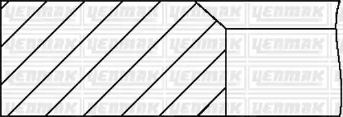 комплект сегменти YENMAK 99-09326-000