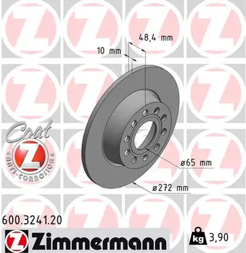 спирачен диск ZIMMERMANN 600.3241.20