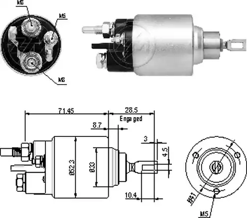 магнитен превключвател, стартер ZM ZM 1-379