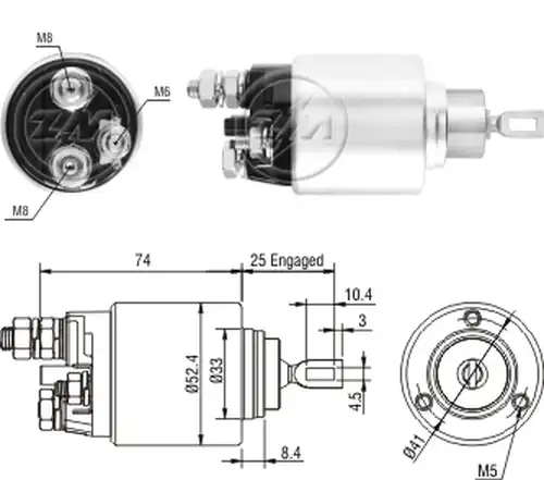 магнитен превключвател, стартер ZM ZM 1-381