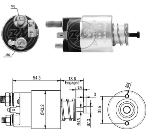 магнитен превключвател, стартер ZM ZM 1-391