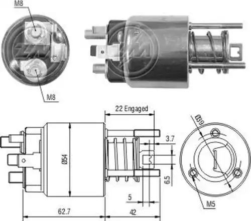 магнитен превключвател, стартер ZM ZM 1-395