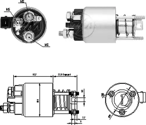 магнитен превключвател, стартер ZM ZM 1-396