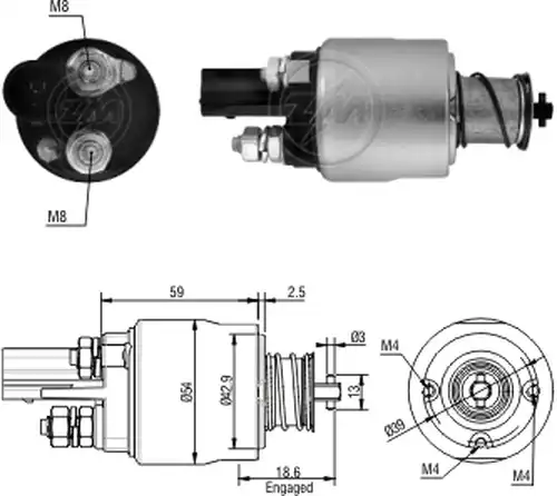 магнитен превключвател, стартер ZM ZM 1-498