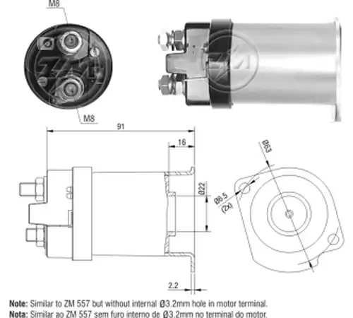 магнитен превключвател, стартер ZM ZM 1-557