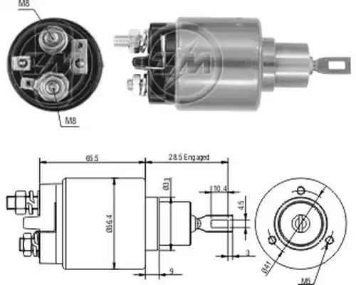 магнитен превключвател, стартер ZM ZM 1-573