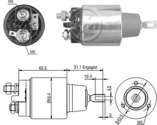 магнитен превключвател, стартер ZM ZM 1-575