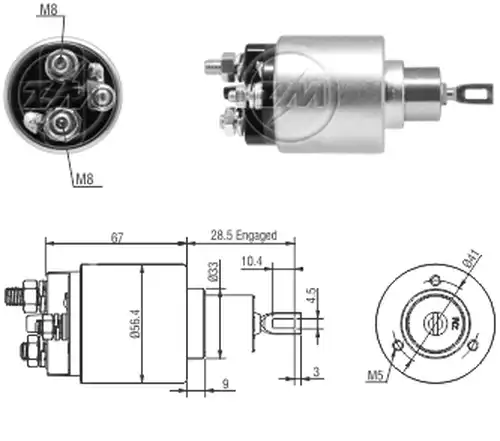 магнитен превключвател, стартер ZM ZM 1-578